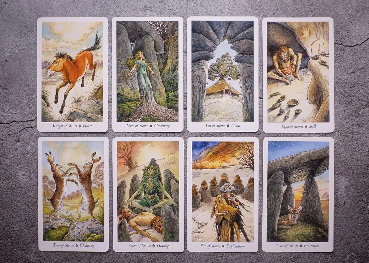 8 کارت از تاروت چوب وحشی The Wildwood Tarot