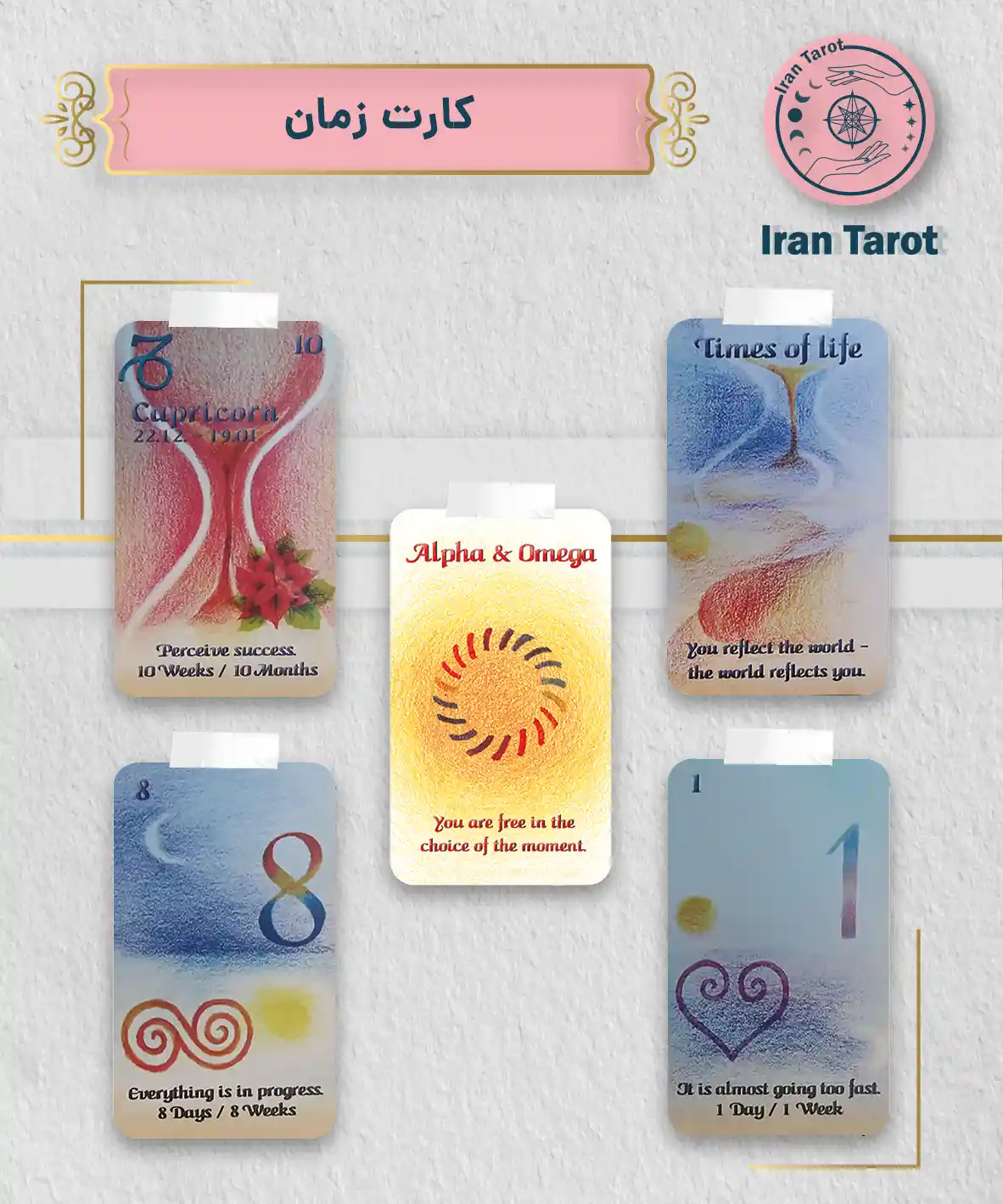 تاروت عمارت تاریکی 571 کارت زمان