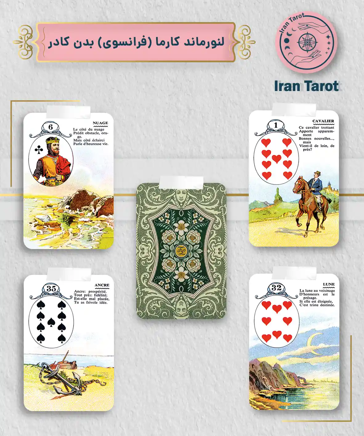 تاروت عمارت تاریکی 458 لنورماند کارما فرانسوی (بدون کادر)