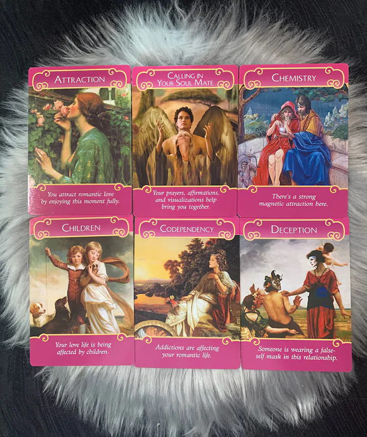 6 کارت از کارت اوراکل رمانتیک (The Romance Angels Oracle)