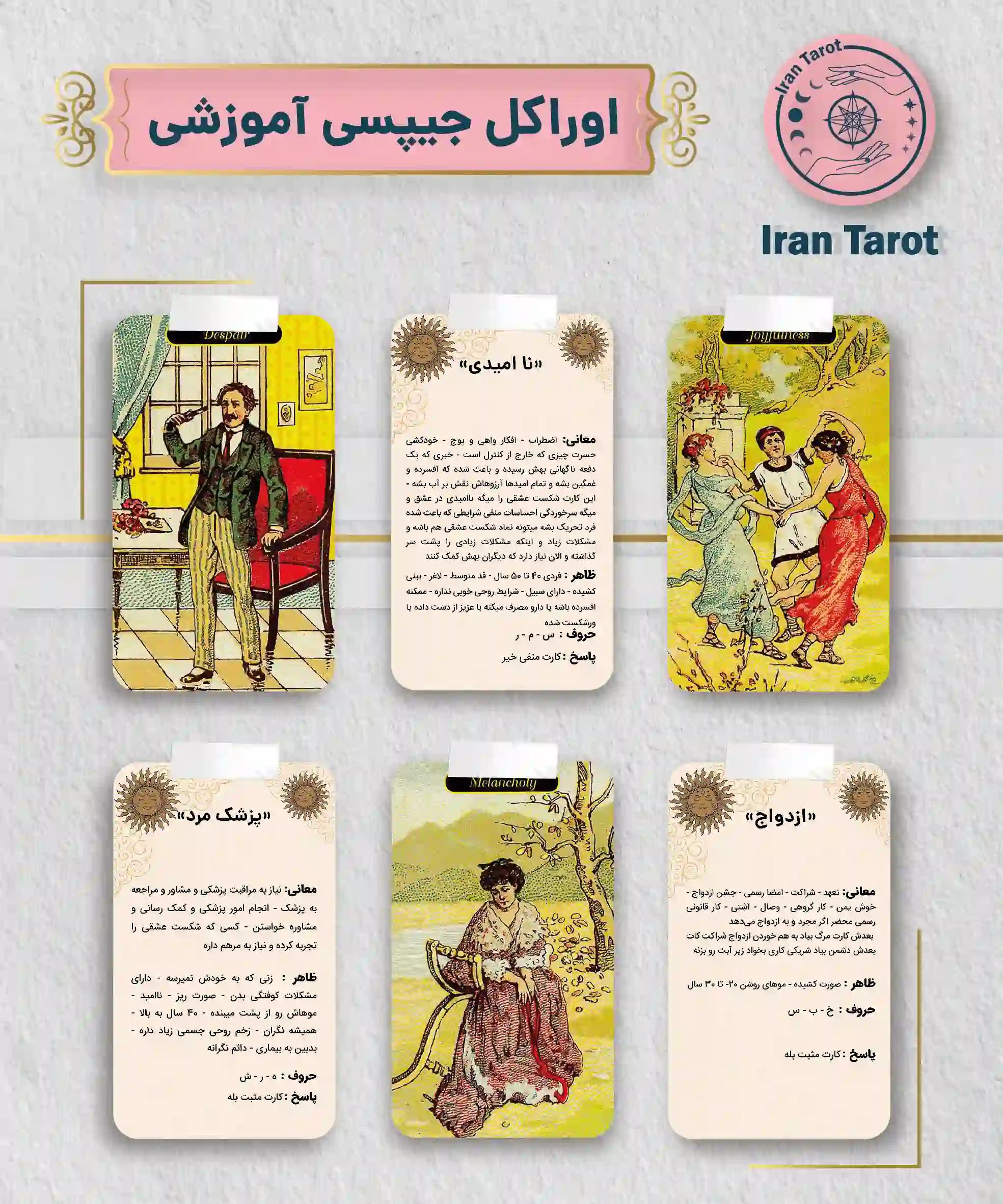 تاروت عمارت تاریکی 789 اوراکل جیپسی آموزشی