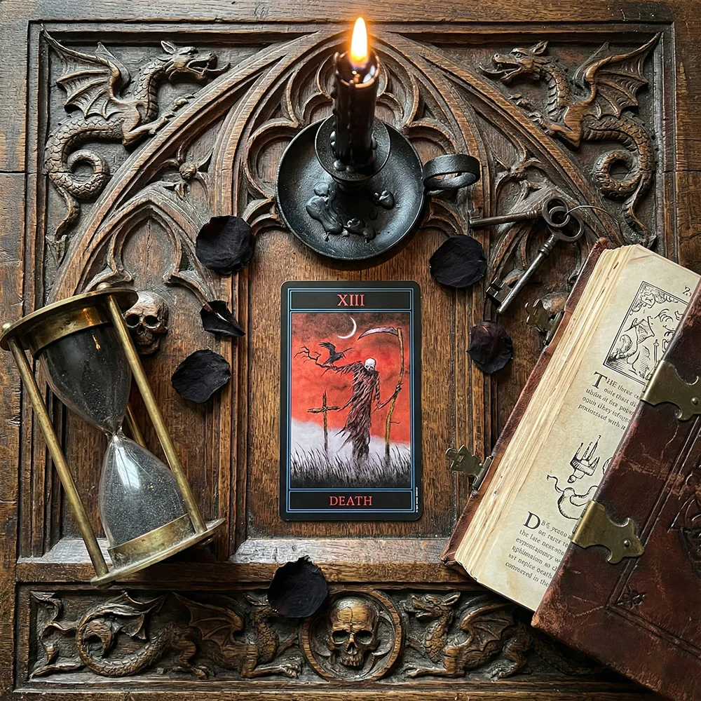 تاروت گوتیک 5 کارت DEATH از دک تاروت The Gothic Tarot گوتیک